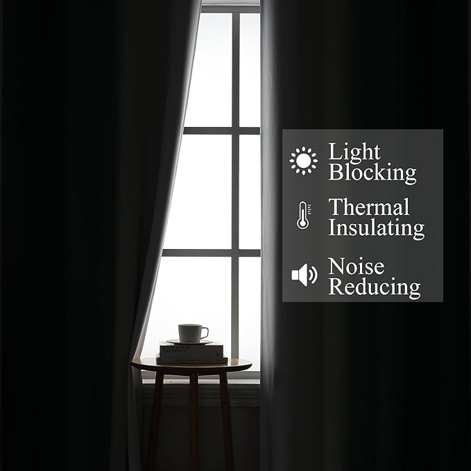 Estelar Textiler Green and Greyish White Ombre Blackout Curtains 45 Inch Length 2 Panels, Full Room Darkening Gradient Drapes for Kitchen, Thermal Insulated Grommet Short Curtains for Bathroom,42Wx45L