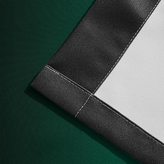 Yakamok Blackout Ombre Dark Green and Black Curtains-Gradient Room Darkening Curtain, Grommet Thermal Insulated Light Blocking Window Drapes Curtain for Living Room Bedroom,52 x 72 Inch,2 Panels