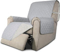 Easy-Going Recliner Sofa Slipcover Reversible Sofa Cover Water Resistant Couch Cover Furniture Protector with Elastic Straps for Pets Kids Children Dog Cat (Recliner, Light Gray/Ivory)