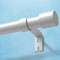 IFELS Heavy Duty Curtain Rods for Windows 48 to 84 Inch, 1 Inch White Curtain Rods for Outdoor, Farmhouse, Bedroom, Kitchen, Living Room, Adjustable Easy Install Drapery Rod (A2,White,30"-90")