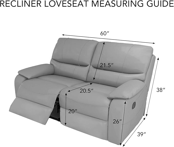 PureFit Super Stretch Loveseat Recliner Sofa Couch Cover with Pocket – 2 Seats Non Slip Soft Sofa Slipcover, Washable Reclining Furniture Protector for Kids, Pets (Recliner Loveseat, Red)