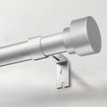 Extra Long Curtain Rods for Windows 32 to 240 Inch, 1 Inch Silver Heavy Duty Curtain Rods for Patio, Farmhouse, Bedroom, Living Room, Adjustable Metal Drapery Rod (A1,Silver,32"-240")