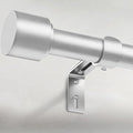 GEEBOBO Silver Curtain Rods for Windows 66 to 120 Inch, 1 Inch Adjustable Heavy Duty Easy Install Curtain Rods Set for Outdoor, Patio, Farmhouse, Bedroom, Living Room (Silver, 30"-120")