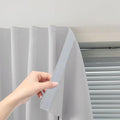 Blackout Curtains for Bedroom Sticky Curtain Blackout Window Cover Self Adhesive Curtains Rod No Drillng, 35" W X 59" L, Light Grey, 1 Panel