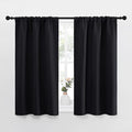 NICETOWN Black Out Curtain Panels for Kitchen - Energy Smart Decoration Thermal Insulating Blackout Drapes/Draperies for Small Window (2 Panels, 34 inches Wide by 40 inches Long)