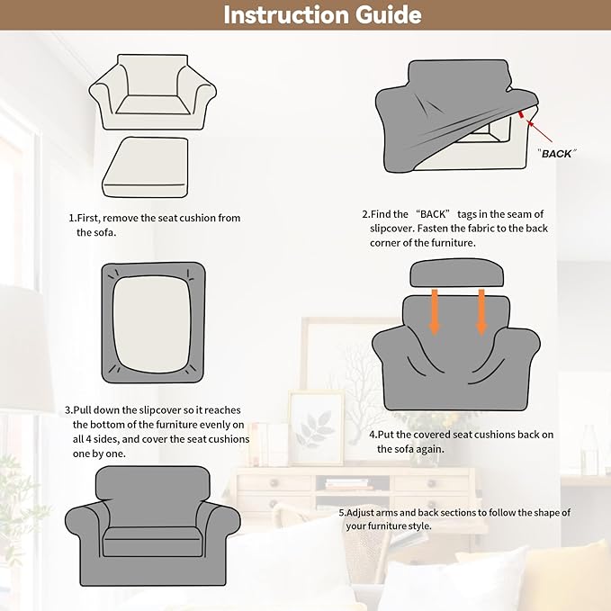 WEERRW Velvet Stretch Chair Sofa Slipcover - 2 Pieces Luxury Soft Velvet Plush Couch Cover Furniture Protector with Elastic Bottom for Pets, Machine Washable, Navy Blue, Small