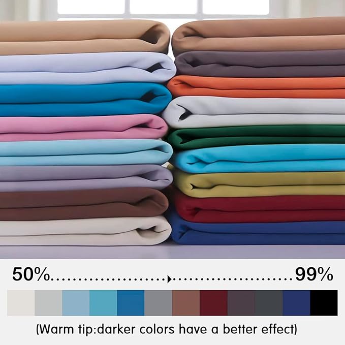 Yakamok 84 Inch Length Blackout Curtains for Bedroom, Thermal Insulated Room Darkening Grommet Solid Window Drapes for Living Room,42W x 84L,Sage Green,2 Panels