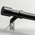Extra Long Curtain Rods for Windows 32 to 170 Inch, 1 Inch Black Heavy Duty Curtain Rods for Patio, Farmhouse, Bedroom, Living Room, Adjustable Metal Drapery Rod (A2,Black,32"-170")