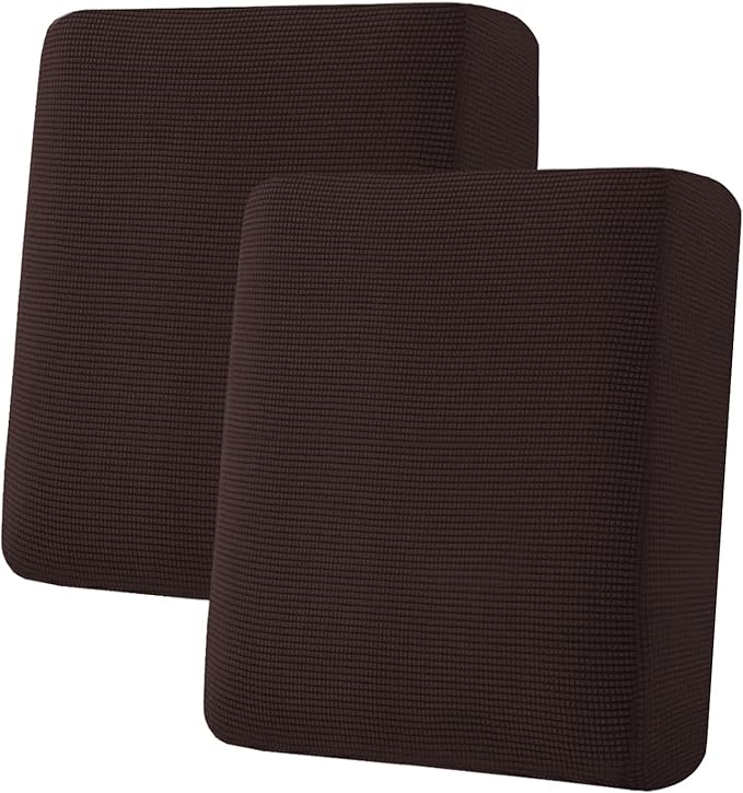 H.VERSAILTEX Super Stretch Stylish Cushions Covers/Furniture Cover Spandex Jacquard Small Checked Pattern Super Soft Slipcover Washable Individual