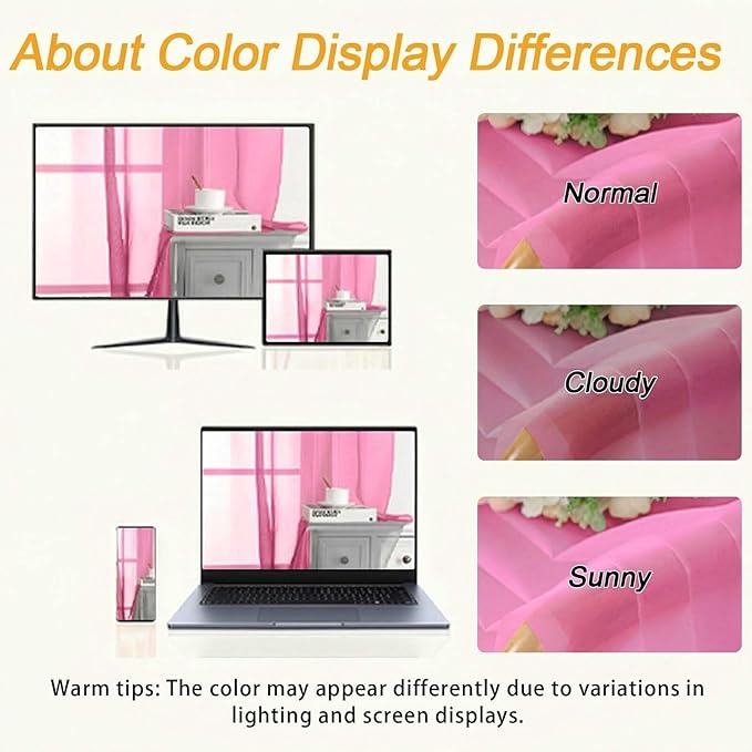 Gwine Sheer Curtains 96 Inches Long - Light Filtering Rod Pocket Window Curtain Panels for Bedroom, Elegant Soft Voile Living Room Sheer Drapes, Each 42Wx96L, 2 Panels, Hot Pink
