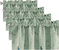 H.VERSAILTEX Blackout Curtain Valances for Kitchen Window/Living Room/Bathroom Privacy Added Rod Pocket Home Decoration Winow Valance, 52" W x 18" L, Birds in Sage (Pack of 4)