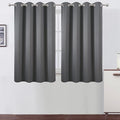 LEMOMO Frost Grey Thermal Blackout Curtains/52 x 54 Inch/Set of 2 Panels Room Darkening Curtains for Bedroom