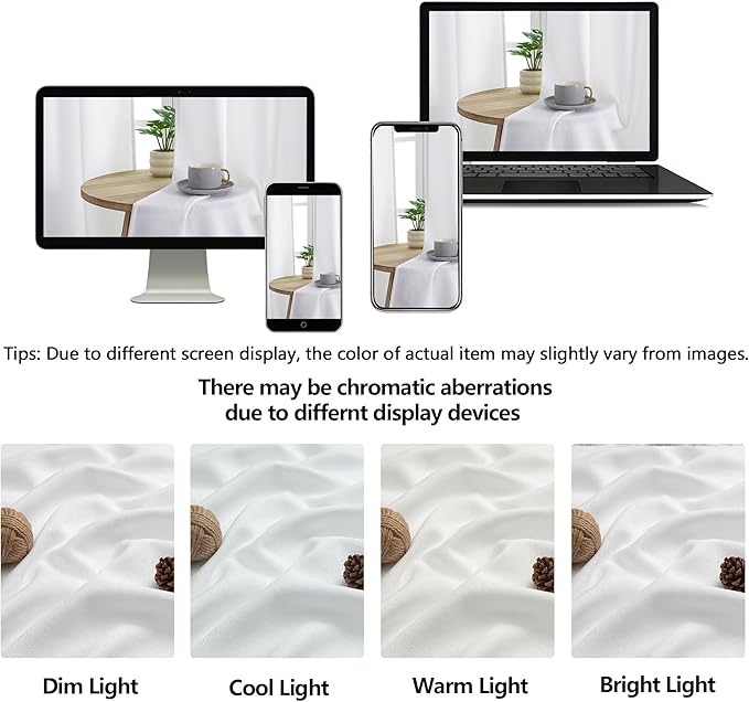 OWENIE White Valances for Windows 1 Pcs 24 Inch Length, Light Filtering Textured Short Small Valance Curtains for Bathroom Basement Living Room Bedroom, Half Window Curtains Over Sink, 60" W by 24" L