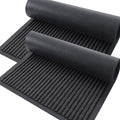 OLANLY Front Door Mat Indoor Outdoor Entrance, 2-Pack 33 x 21 Inch, Waterproof Heavy Duty Doormat, Fade Resistant, Low Profile, Easy Clean Patio Porch Welcome Floor Mats for Entry, Charcoal Grey