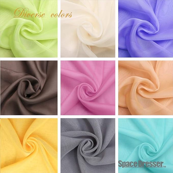 SpaceDresser Basic Rod Pocket Sheer Voile Window Curtain Panels Jaffa Orange 1 Pair 2 Panels 52 Width 72 Inch Long for Kitchen Bedroom Children Living Room Yard(Jaffa Orange,52 W x 72 L)