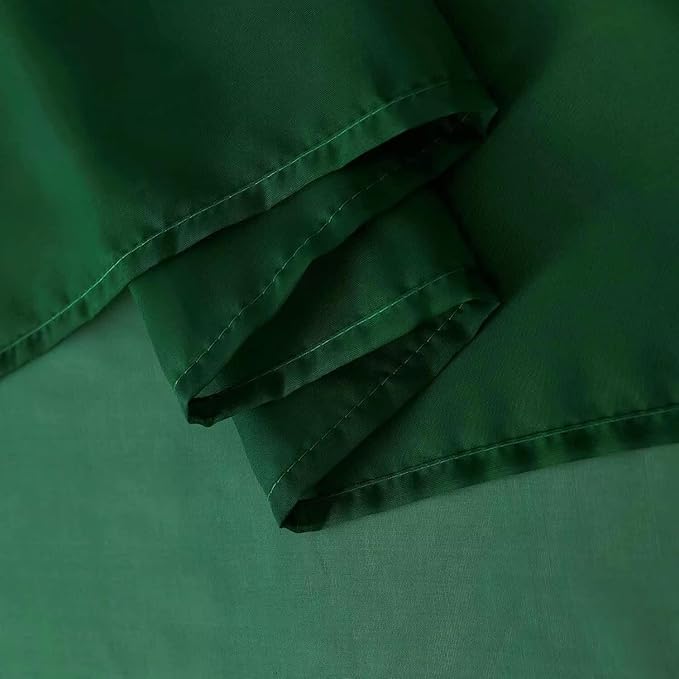 SpaceDresser Basic Rod Pocket Sheer Voile Window Curtain Panels White 1 Pair 2 Panels 42 Width 63 Inch Long for Kitchen Bedroom Children Living Room Yard(Foliage Green,42 W x 63 L)