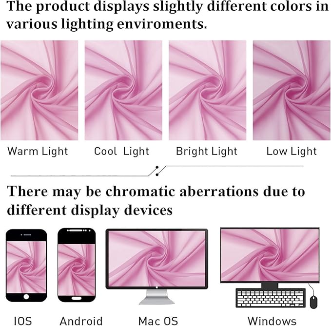Lecloud Light Pink Sheer Curtains 63 Inch Length 2 Pcs, Dual Rod Pockets Light Filtering Window Curtains for Bedroom, Farmhouse Voile Solid Drapes for Living Room Bathroom, Each Panel 59" W x 63" L