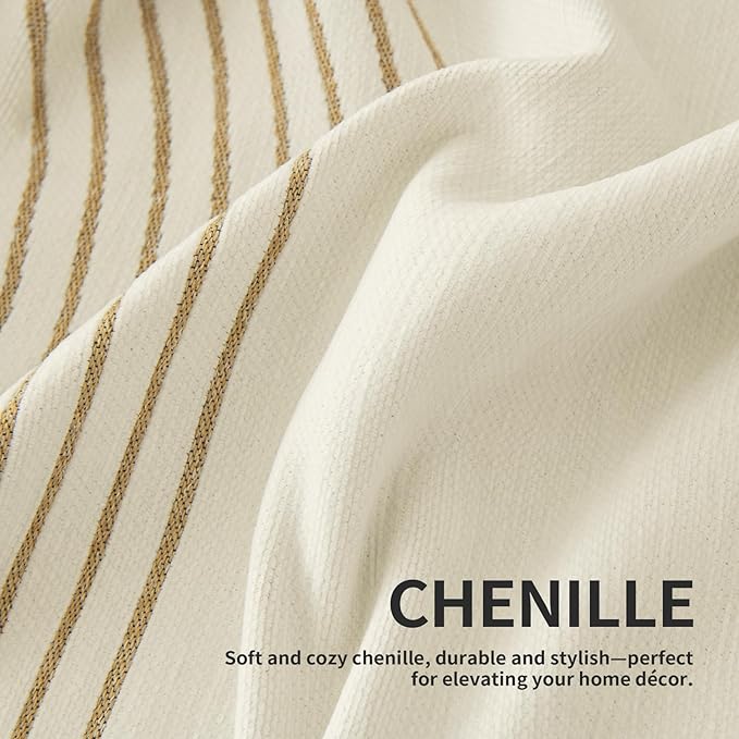 Boho Sofa Covers for 3 Cushion Couch, Chenille Sofa Slipcover for Pets Washable, L-Shape Sectional Loveseat Cover Soft Throw Blankets with Tassels(91x134,Arc Beige)