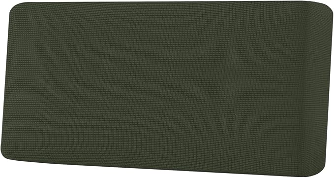 H.VERSAILTEX Super Stretch Individual Seat Cushion Covers Sofa Covers Couch Cushion Covers Slipcover Sets Thick Jacquard Textured Twill Fabric (1 Piece Sofa Cushion Cover, Olive)