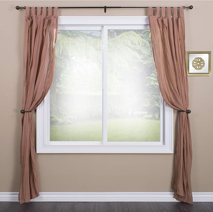 Decopolitan Facet Ball Curtain Holdback Pair, Vintage Bronze