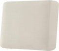 H.VERSAILTEX Super Stretch Individual Seat Cushion Covers Sofa Covers Couch Cushion Covers Slipcover Sets Thick Jacquard Textured Twill Fabric (1 Piece Chair Cushion Cover, Natural)