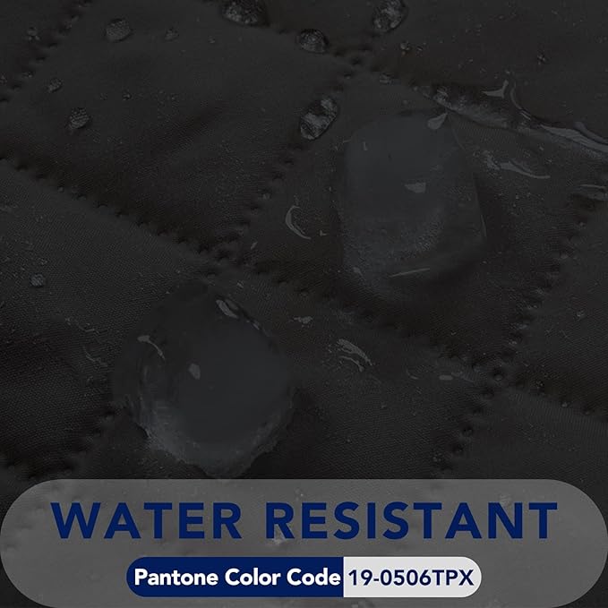 PureFit Reversible Quilted Sofa Cover, Water Resistant Slipcover Furniture Protector, Washable Couch Cover with Non Slip and Elastic Straps for Kids, Dogs, Pets (XX Large, Black/Black)