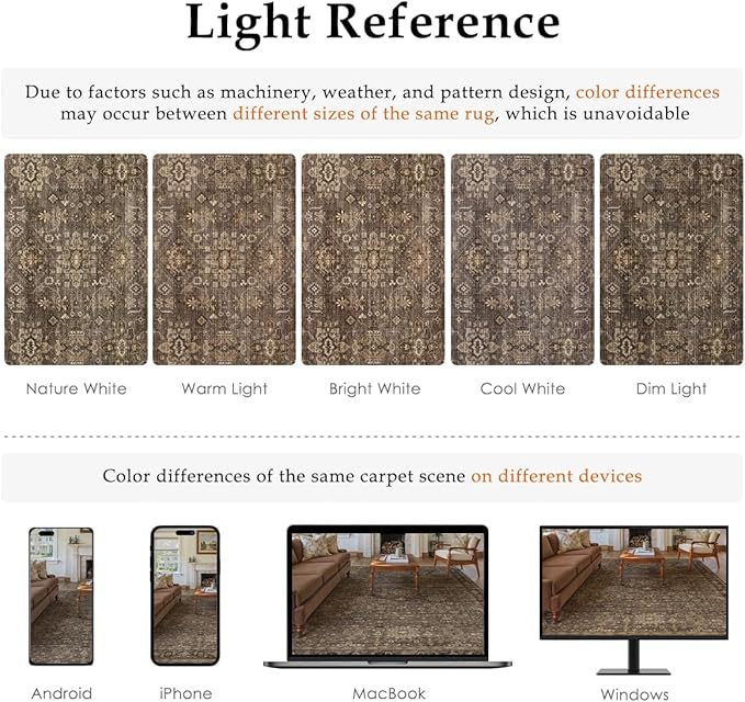 3x4 Washable Area Rug for Entryway Vintage Brown Non Slip Low Pile Carpet Traditional Retro Soft Throw Rug for Entrance Bathroom Door Mat Indoor Dorm Dining Room