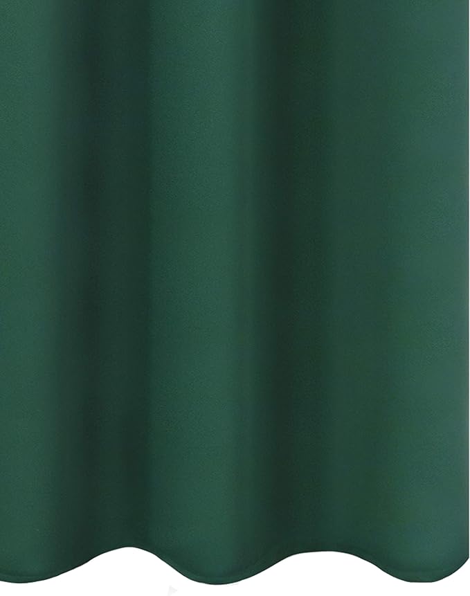 LEMOMO Green Blackout Curtains 34 x 84 Inch Length/Set of 2 Curtain Panels/Thermal Insulated Room Darkening Blackout Curtains for Bedroom