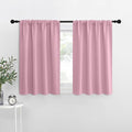 NICETOWN Blackout Curtains for RV Windows, Rouge Pink, 29" by 20", 2 Panels, Room Darkening Window Curtain Panels, Easy-Care Solid Thermal Insulated Draperies/Drapes for Daughter Room