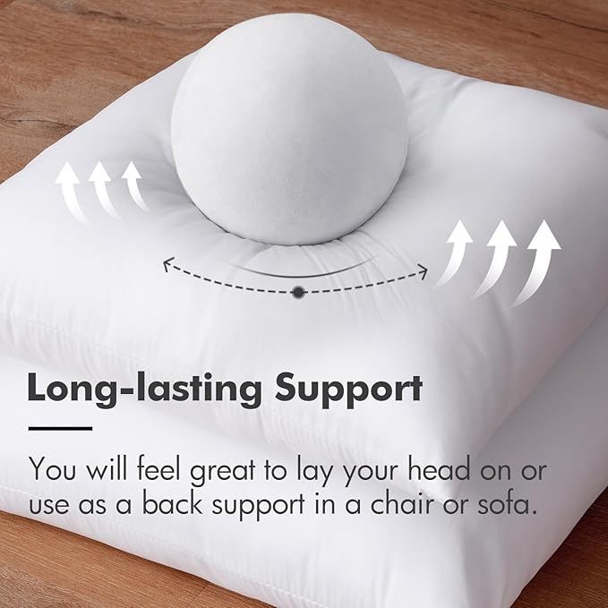 MIULEE Throw Pillow Insert Premium Pillow Stuffer Sham Rectangle for Decorative Cushion Bed Couch Sofa 14x40 Inch