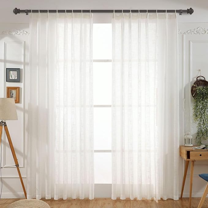 Curtain Rods for Windows 36-78 inch, 5/8 inch Bronze Curtain Rod with Classic Finials Adjustable by Splicing for Bedroom Kitchen Study Living Room