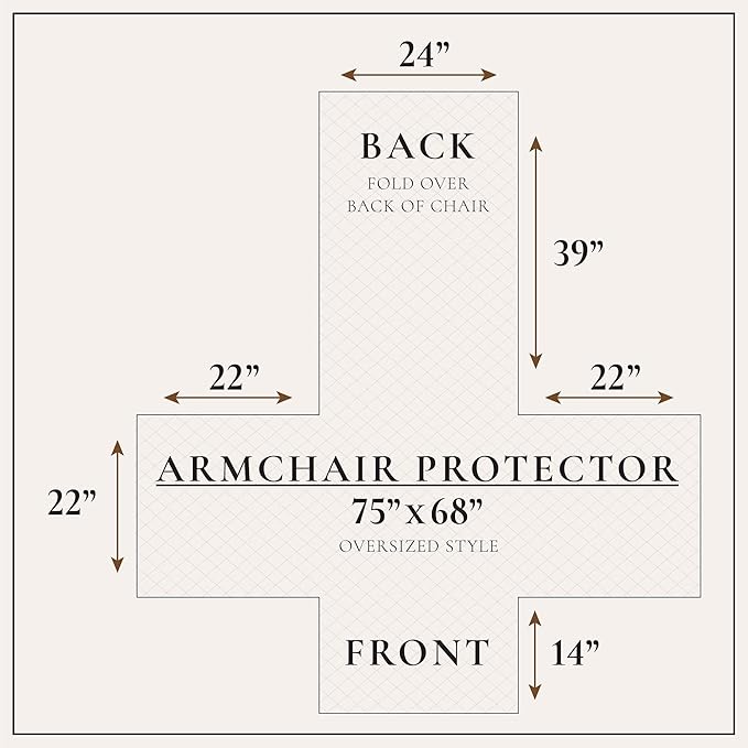 Great Bay Home Reversible Patchwork Chair Cover - Washable Slipcover Furniture Protector with Elastic Straps - Perfect for Kids & Pets - Box-Stitched Detail (Olive/Brown)