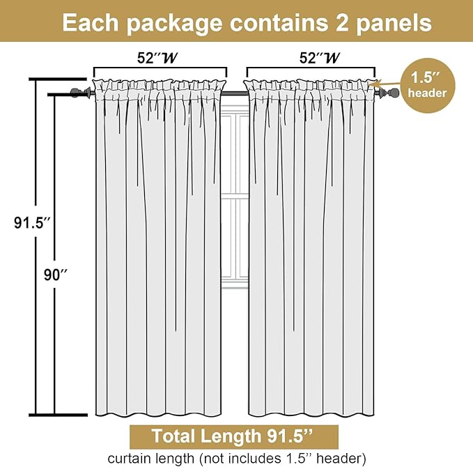 Lecloud Leia Sage Green Sheer Curtains 90 Inches Long 2 Panels, Airy Voile Jacquard Leaf Textured Curtains, Light-Filtering Farmhouse Rod Pockets Curtain Drapes for Bedroom Living Room, 52" W x 90" L