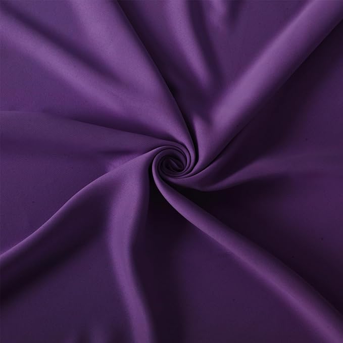 LEMOMO Purple Thermal Blackout Curtains/38 x 84 Inch/Set of 2 Panels Room Darkening Curtains for Bedroom