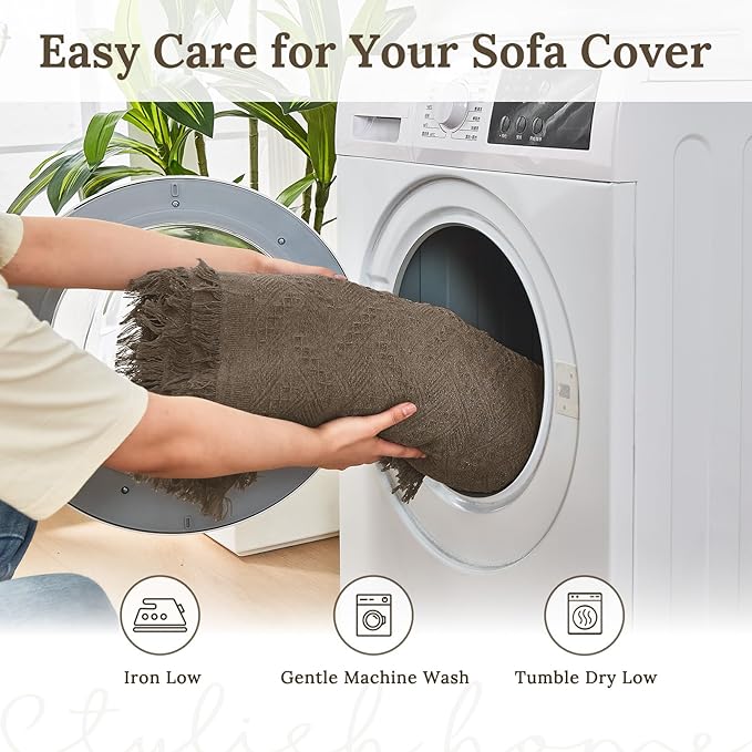 HOMERILLA Sectional Couch Covers for Sectional Sofa L Shaped Sofa Cover Blanket 2 Pieces L Shape Furniture Protector for Pets Dogs (Taupe, X-Large)