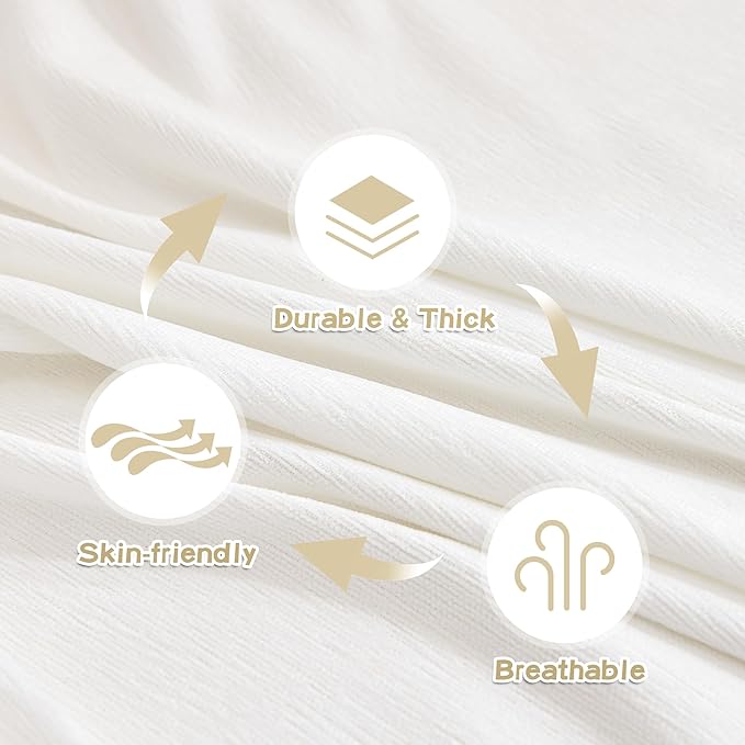 MYSKY HOME Chair Couch Covers - Sectional Couch Covers for Pet, Non Slip Soft Couch Cover, Washable Furniture Protector with Tassel Sofa Throws, Living Room, 71"x91", White