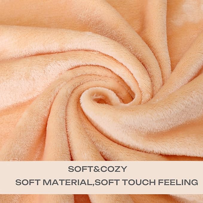 Pink Throw Blanket for Woman Throw Size Coral Pink 50 by 60 Inches for Couch Sofa Bed,Super Soft Plush Cozy and Luxury Warm Bed Blanket for All Season