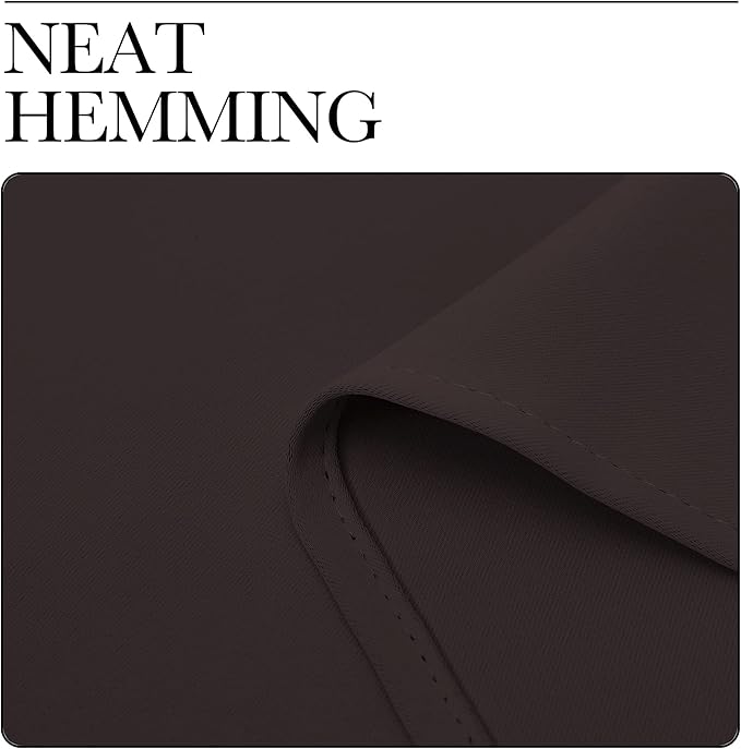 NICETOWN Blackout Curtains for Living Curtains, Toffee Brown, 2 Panels, 42 by 72, Room Darkening Window Curtain Panels, Easy-Care Solid Thermal Insulated Draperies/Drapes for Daughter Room