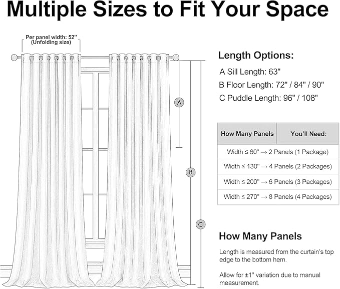 Natural Beige blackout curtains 84 inch Long 2 Panels 100% Blackout Linen Texture Curtain Window Drapes with Back Tab Rod Pocket Light Blocking Thermal Insulated Curtains for Bedroom Living Room