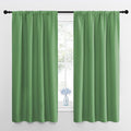 NICETOWN Blackout Curtains for Living Room, Froest Green, 2 Panels, 42 by 63, Darkening Window Curtain Panels, Easy-Care Solid Thermal Insulated Draperies/Drapes for Daughter Room