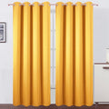 LEMOMO Blackout Curtains 52 x 120 Inch Long Yellow Curtains Set of 2 Panels Room Darkening Curtains for Bedroom and Living Room