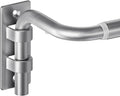 ENJOYBASICS Blackout Curtain rod for windows 48 to 84, Wrap Around Curtain Rods for Bedroom, Living Room, Adjustable from 30 to 86 Inches, Silver