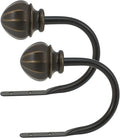 Decopolitan Facet Ball Curtain Holdback Pair, Vintage Bronze