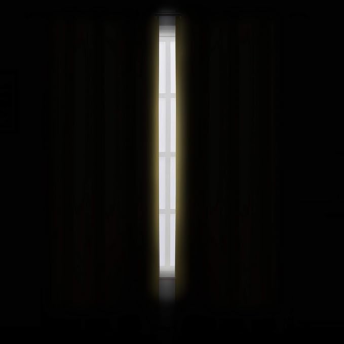 LEMOMO Yellow Thermal Blackout Curtains/42 x 95 Inch/Set of 2 Panels Room Darkening Curtains for Bedroom