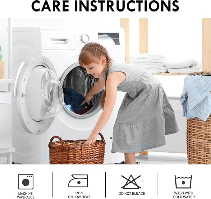 DWCN White Curtains for Living Room Thermal Insulated, 50% Light Blocking Curtains for Bedroom, Dining Room Window, W 70x L 63 Inch, Set of 2 Rod Pocket Curtain Panels