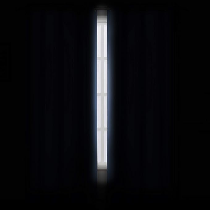 LEMOMO Sky Blue Thermal Blackout Curtains/52 x 95 Inch/Set of 2 Panels Room Darkening Curtains