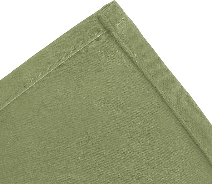 LEMOMO Sage Green Thermal Blackout Curtains/52 x 45 Inch/Set of 2 Panels Room Darkening Curtains
