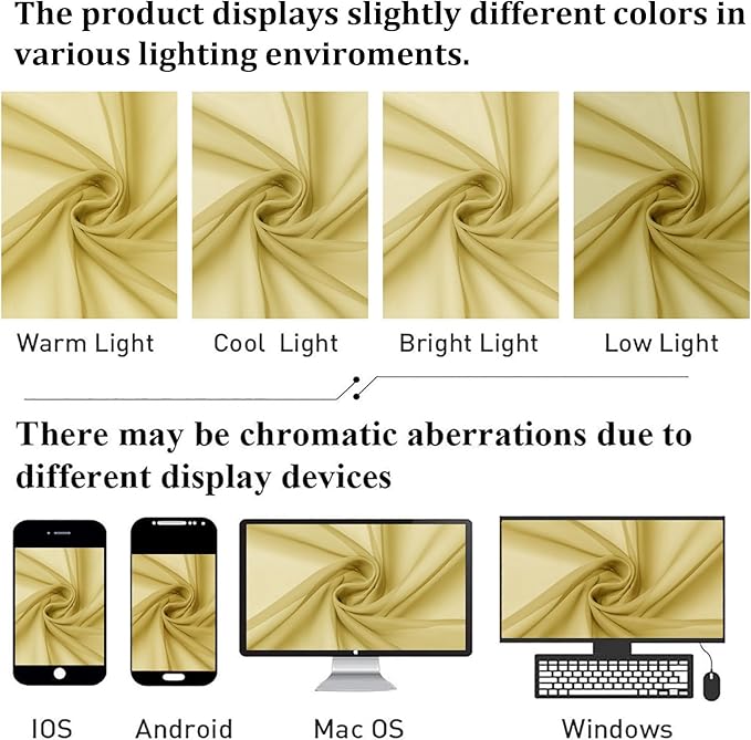Lecloud Yellow Sheer Curtains 78 Inches Long 2 Panels, Gauzy Light Filtering Breathable Curtain, Solid Voile Home Decor Drapes with Dual Rod Pocket for Dining Room Bedroom, Each 42" W x 78" L