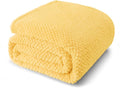 Whale Flotilla Twin Size Fuzzy Fleece Blanket for Bed, 60x80 Inch Fluffy Warm Soft Jacquard Blankets for All Season, Lightweight and Cozy, Yellow