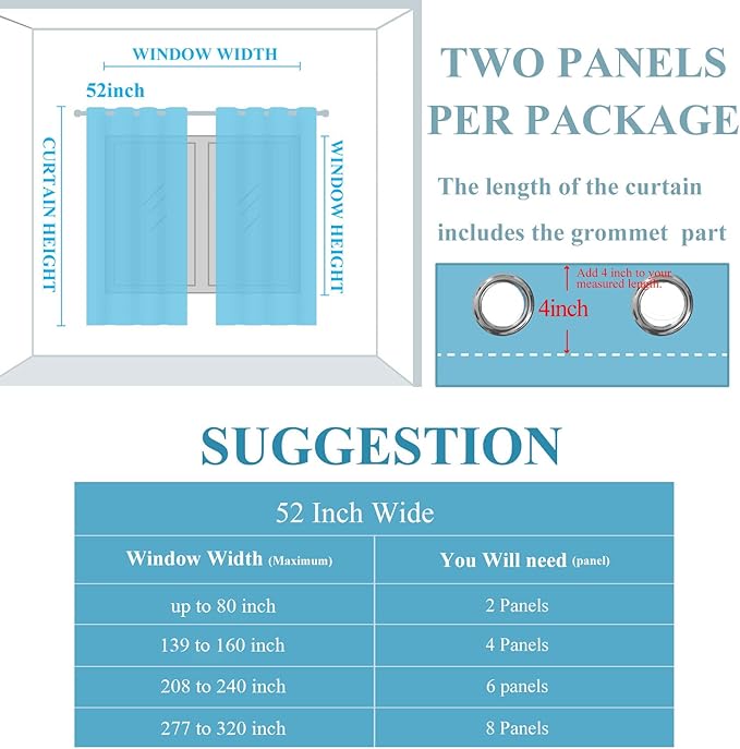 Grey and Yellow Blackout Curtains 84 Inch Length 2 Panels Set, Blackout Curtains for Living Room, Thermal Insulated Gradient Drapes, Light Blocking Ombre Curtains for Boys Bedroom, 52W x 84L Inches